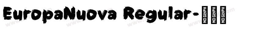 EuropaNuova Regular字体转换